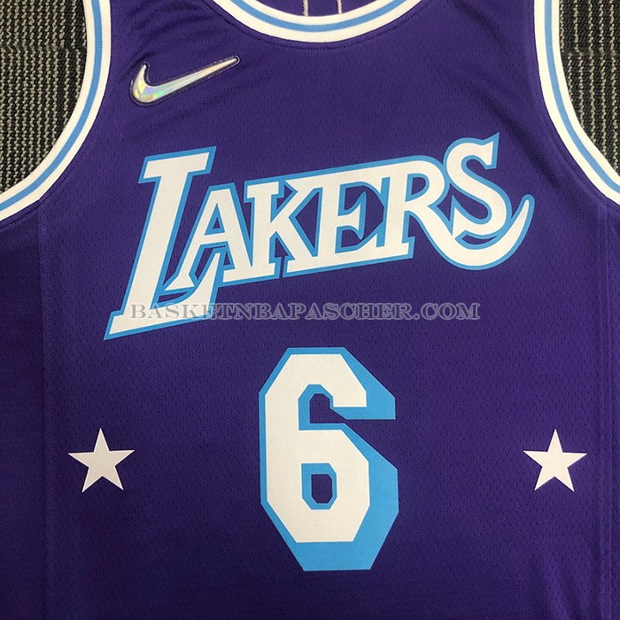 Maillot Los Angeles Lakers LeBron James NO 6 Ville Edition 2021-22 Volet